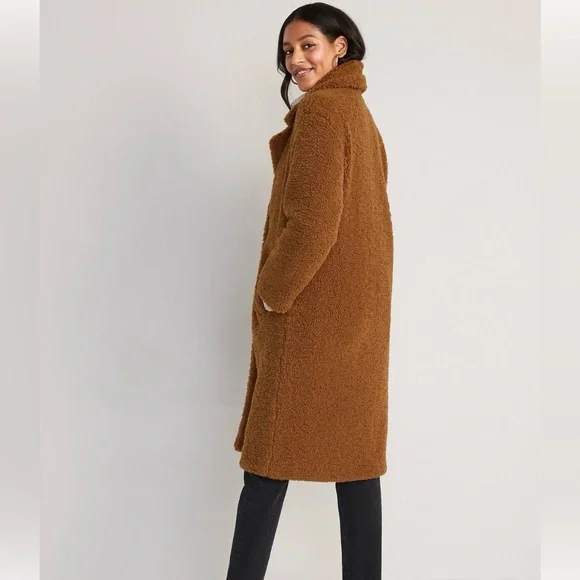 Cozy Brown Sherpa Teddy Coat - Picture 1 of 11